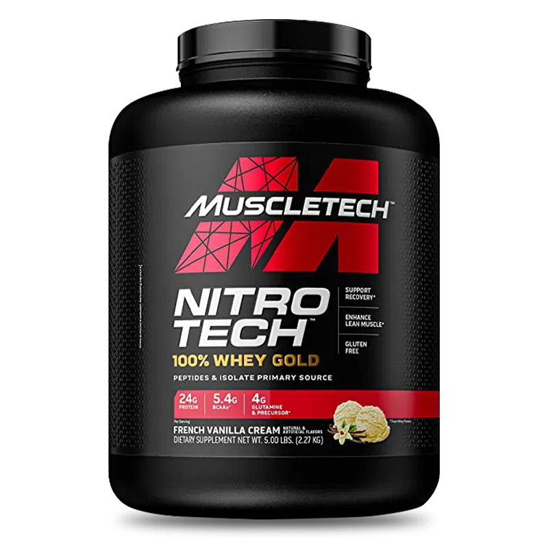 nitro tech 100 whey gold-vainilla 5 libras muscletech