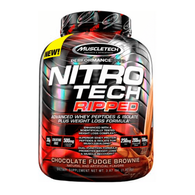 nitro tech performance series ripped 4 lb chocolate fudge brownie