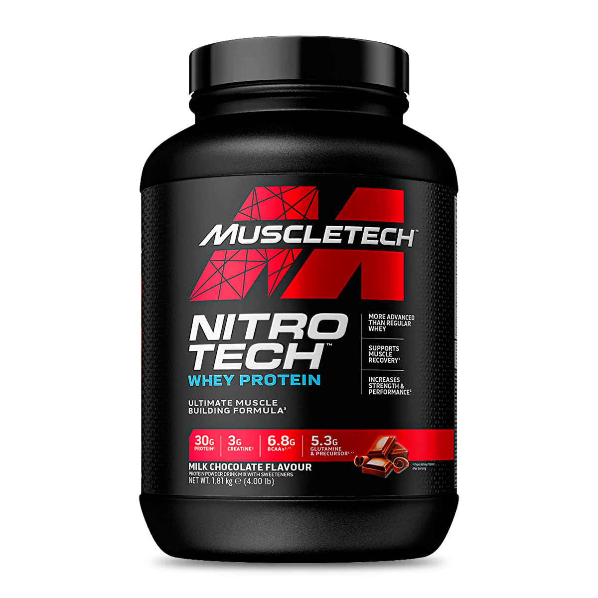 nitro tech protein chocolate milk flavour 4 lb