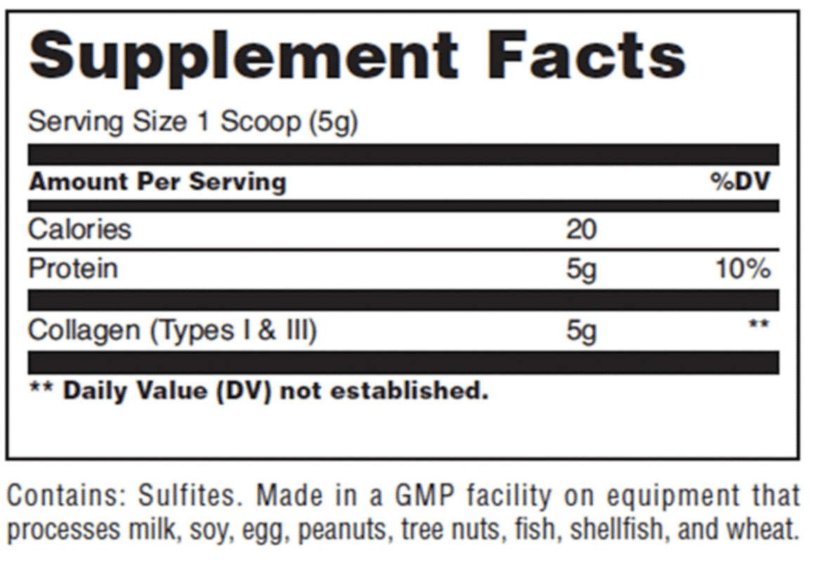 colágeno universal información nutricional colágeno universal información nutricional