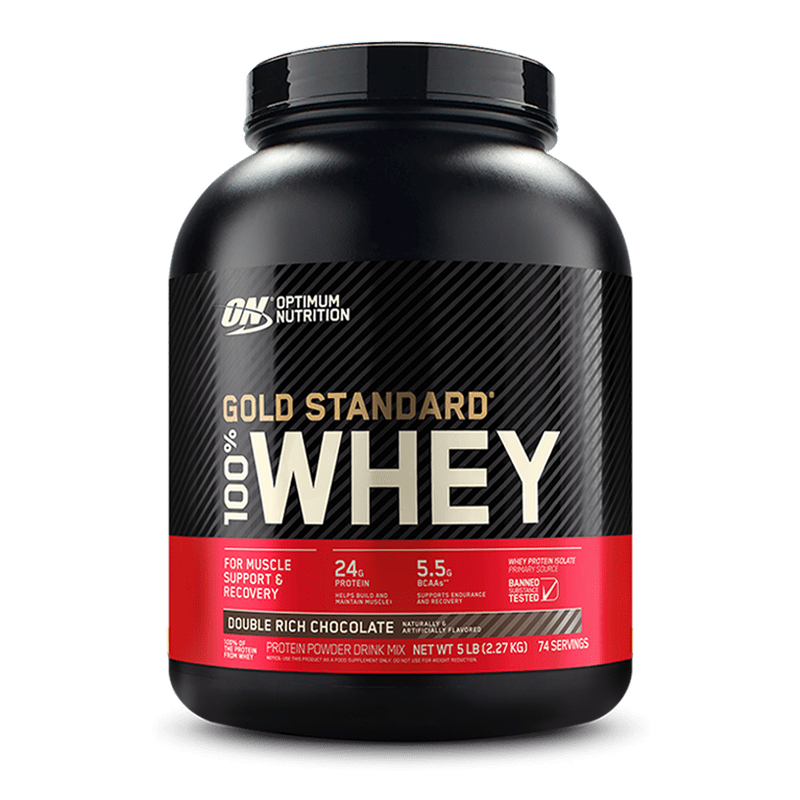 gold standard 100 whey double rich chocolate 5 libras optimum nutrition