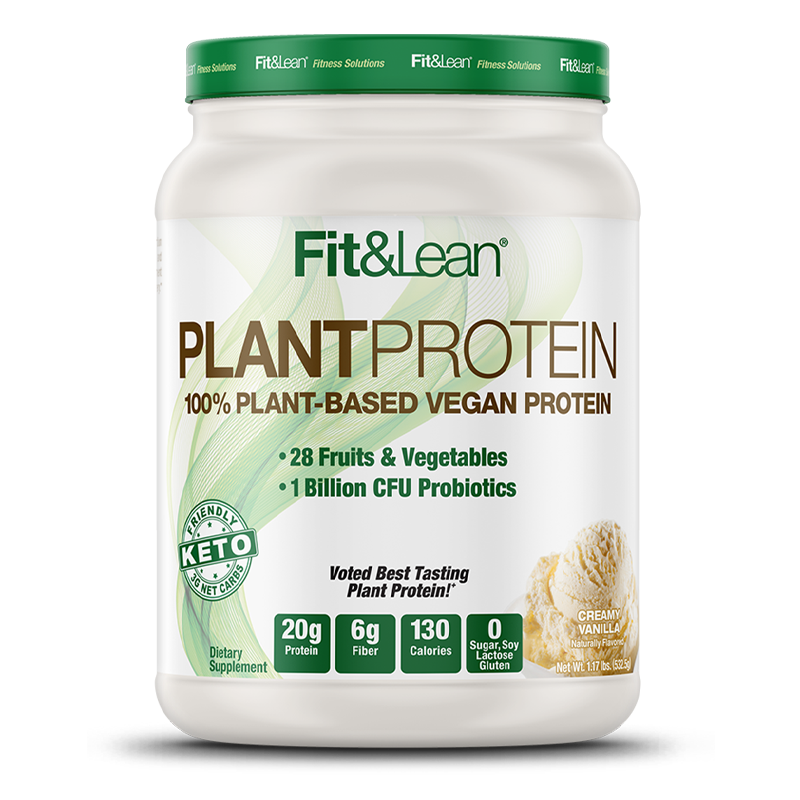 plant protein creamy vanilla 532,5 gramos fit and lean