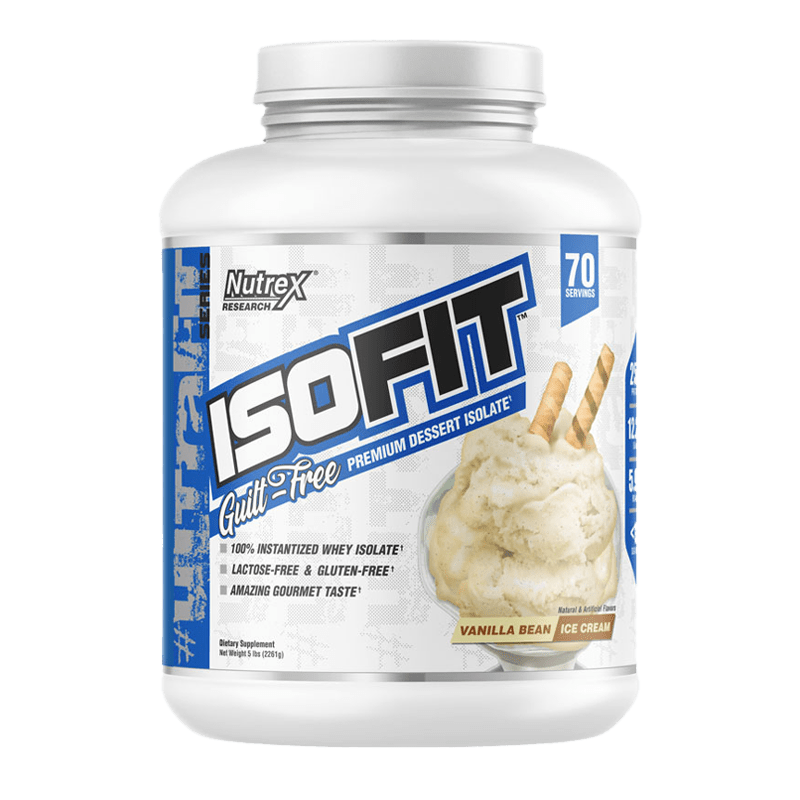 isofit 5 libras 70 porciones vanilla bean ice cream nutrex-research