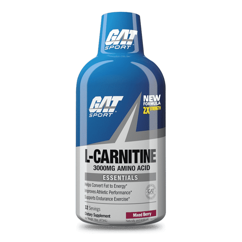 l-carnitine 3000mg amino acid mixed berry gat sport