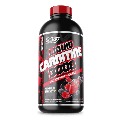 liquid carnitine 3000 berry blast nutrex research