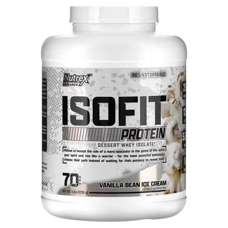 nutrex proteina isofit vanilla bean ice cream 5 libras anterior