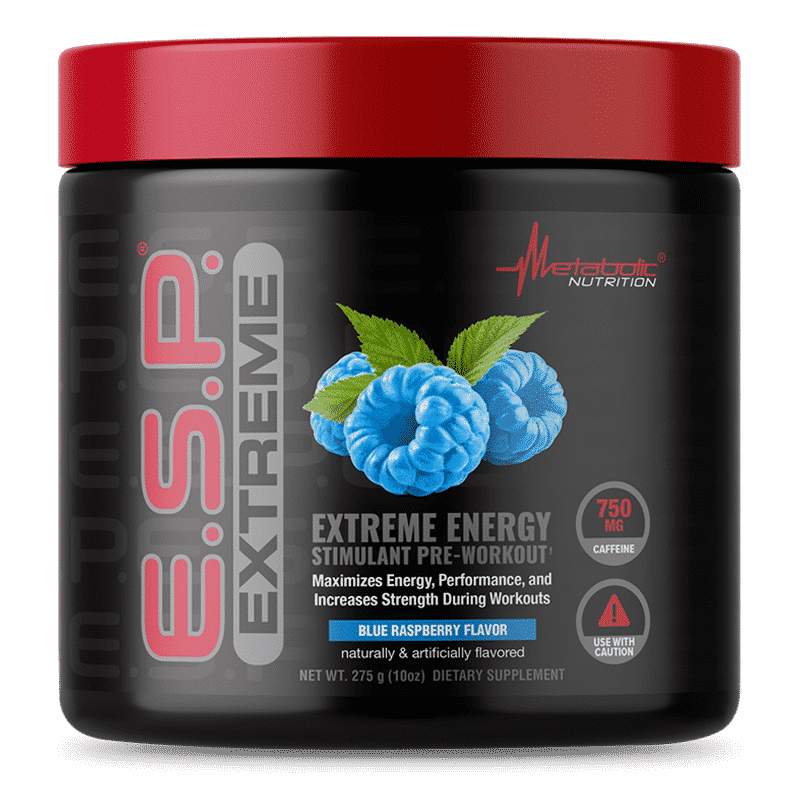 e.s.p. extreme blue raspberry 275 gramos metabolic nutrition