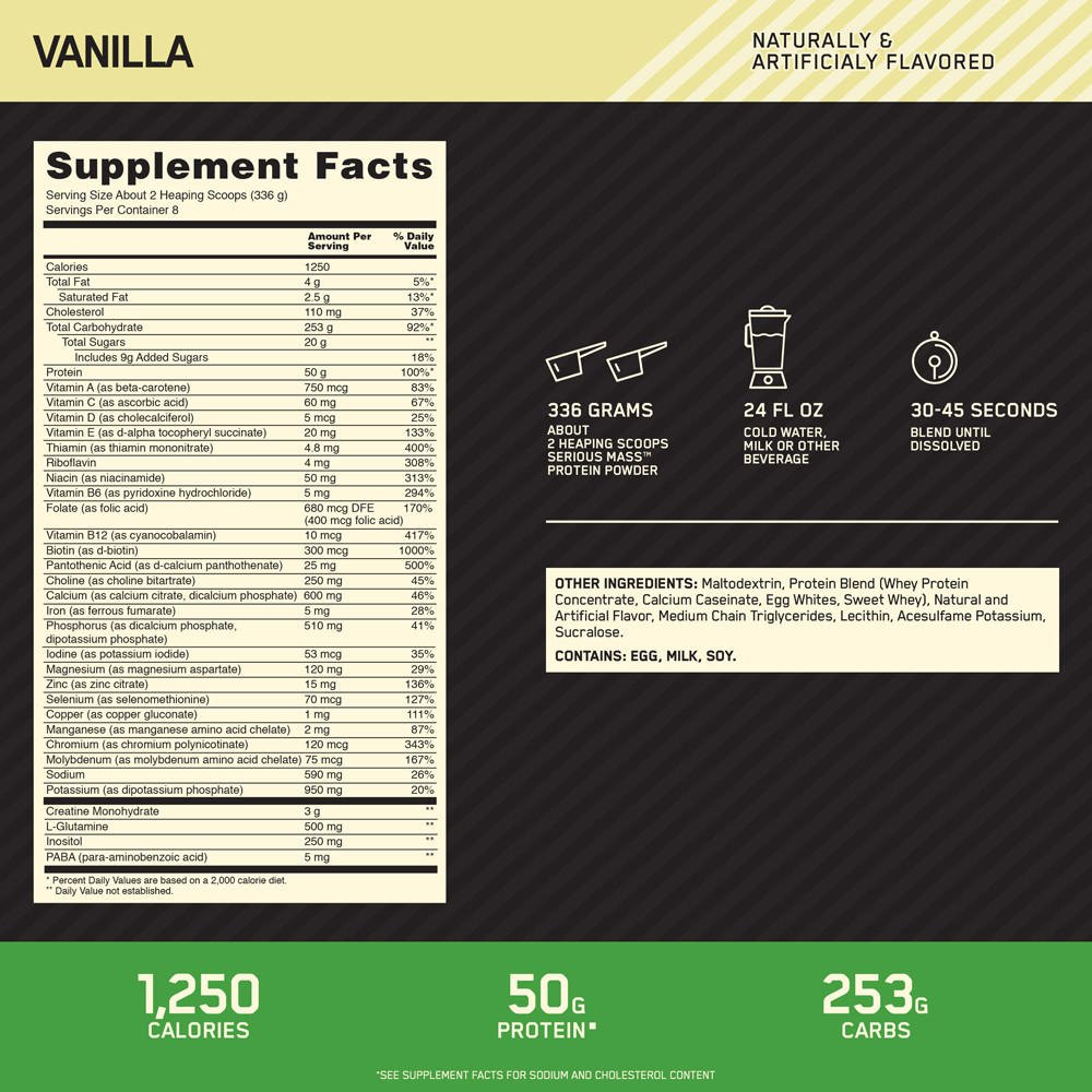 serious mass vanilla 6 libras serious mass vanilla 6 libras