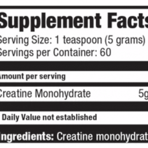 100 micronized creatine monohydrate sin sabor 300 gramos ultimate nutrition información nutricional