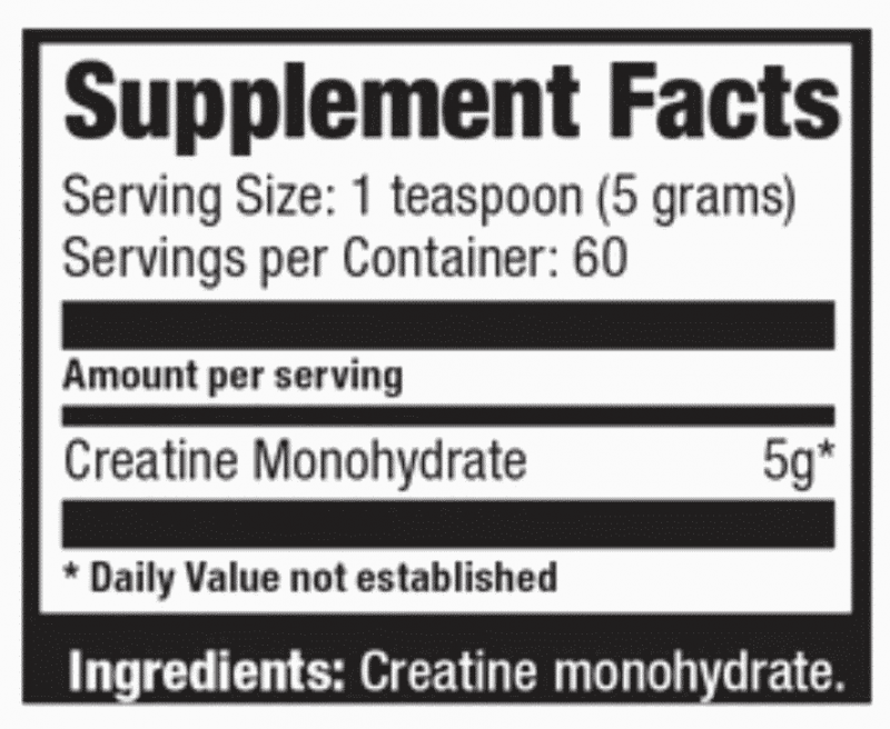 100 micronized creatine monohydrate sin sabor 300 gramos ultimate nutrition información nutricional