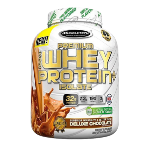 premium 100 whey protein plus isolate deluxe chocolate 3 libras muscletech