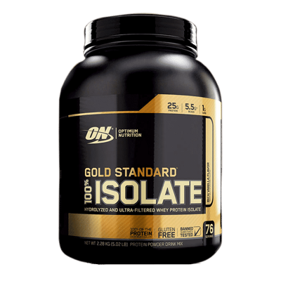 gold standard 100 isolate 5,02 libras rich vanilla flavor optimum nutrition