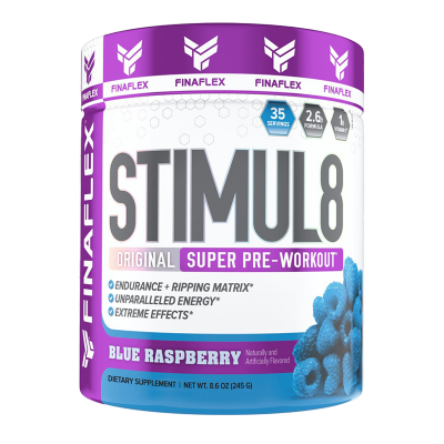 stimul8 original super pre workout blue raspberry 35 porciones 245 gramos