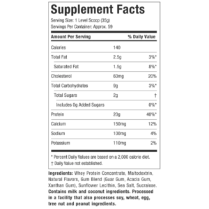 grass fed 100 whey protein deluxe vanilla muscletech 4,57 libras 2,07 kilogramos información nutricional