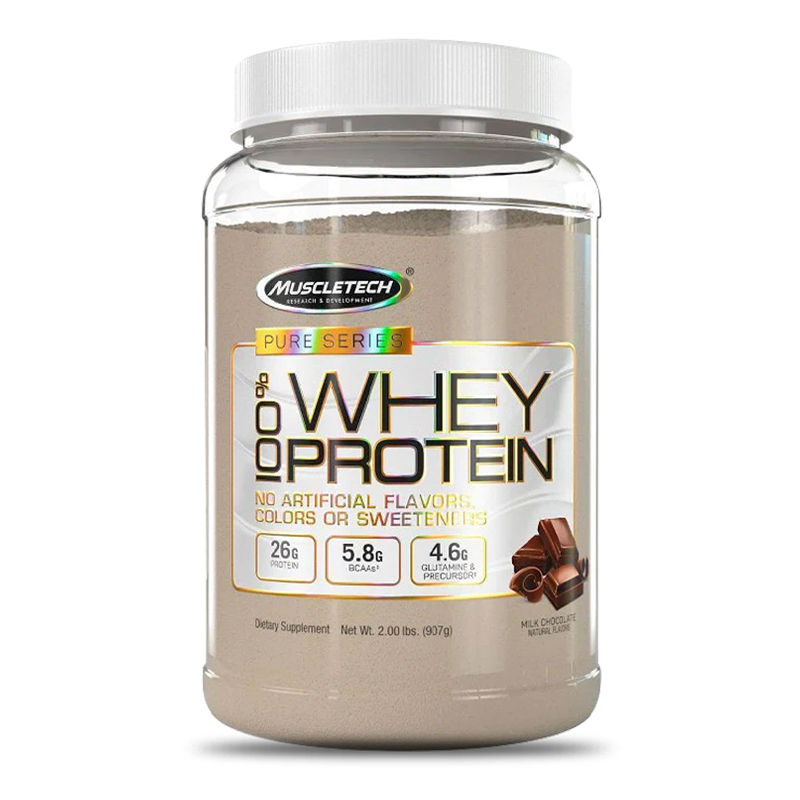pure series 100% whey protein chocolate muscletech