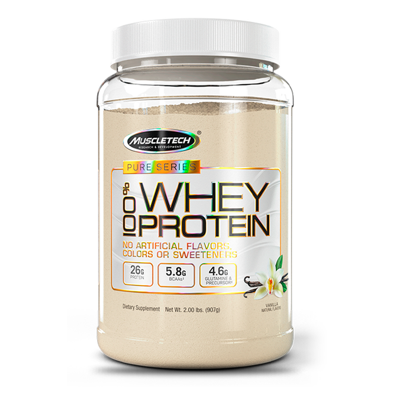 pure series 100 whey protein vanilla muscletech
