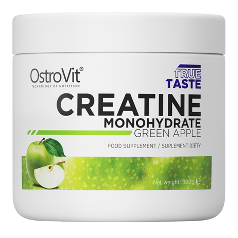 creatine monohydrate true taste green apple 300 gramos ostrovit