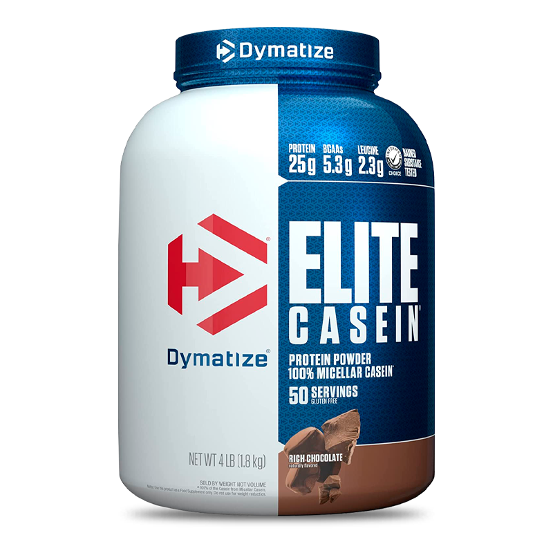 elite casein chocolate 4 libras Dymatize