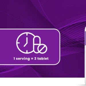 Modo de uso OstroVit Collagen: 1 porción de 3 tabletas, 30 porciones por frasco