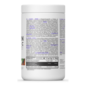 collagen vitamin c pina 400 gramos colageno vitamina c ostrovit etiqueta posterior
