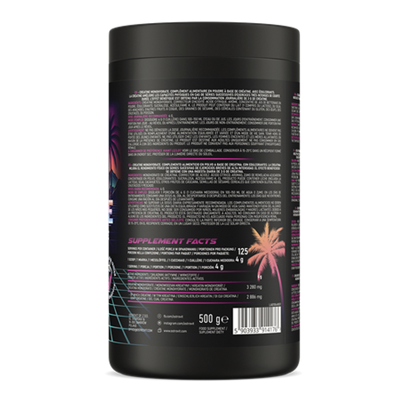 creatine monohydrate miami vibes flavour 500 gramos creatina ostrovit posterior