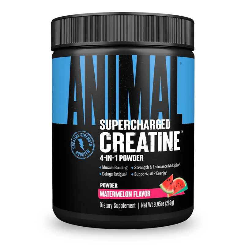 supercharger creatine 4 in 1 powder watermelon 282 gramos creatina animal