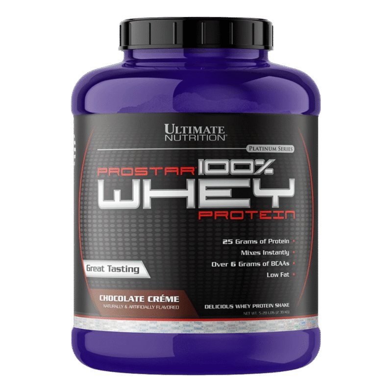 ultimate nutrition prostar 100% whey protein 5 libras chocolate creme