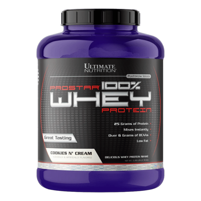 ultimate nutrition prostar 100% whey protein 5 libras cookies and cream