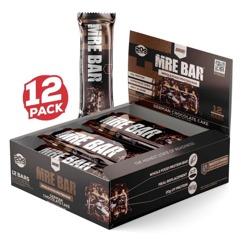 mre bar german chocolate cake torta de chocolate con coco y nuez caja