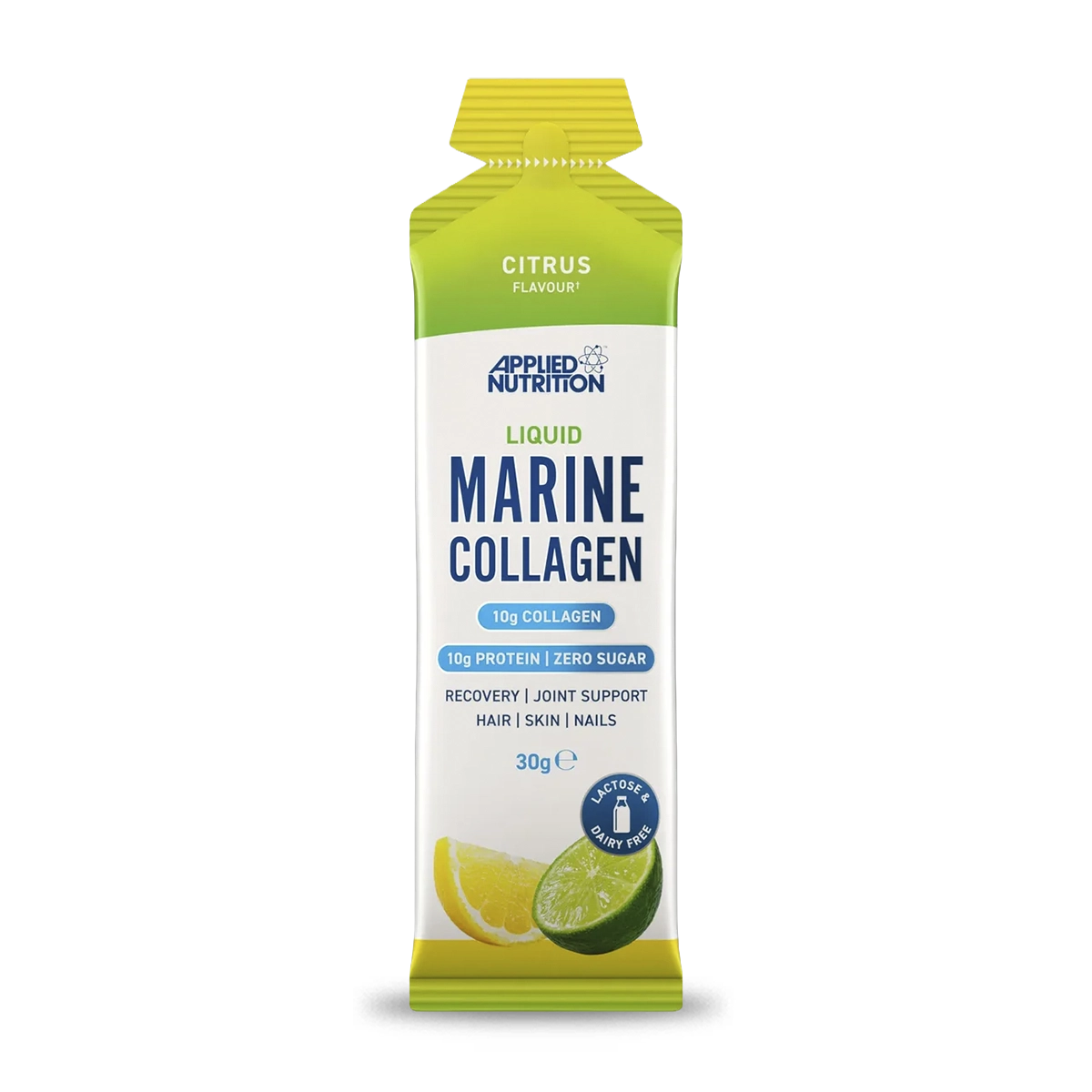 Applied Nutrition Liquid Marine Collagen Citrus caja 10 geles bebibles sabor cítricos