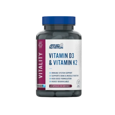 Applied Nutrition Vitamina D3 + K2 60 Cápsulas