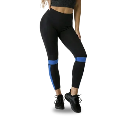 Muscletech Leggins Mujer Negro/Azul