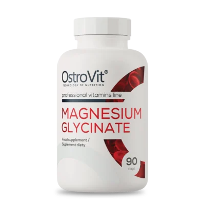 OstroVit Magnesium Glycinate frasco de bisglicinato de magnesio 90 cápsulas