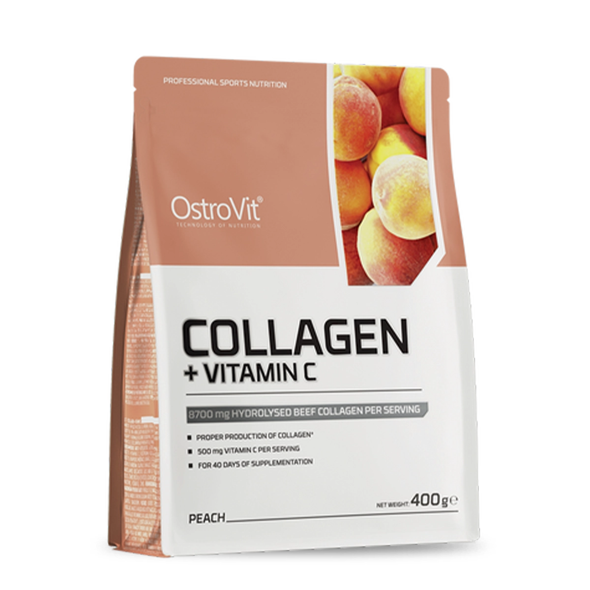 Ostrovit Colageno Vitamina C 400 G Peach