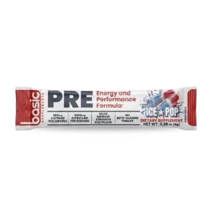 Muestra pre-entreno Basic PRE sabor Ice Pop sobre 8 g 1 porción