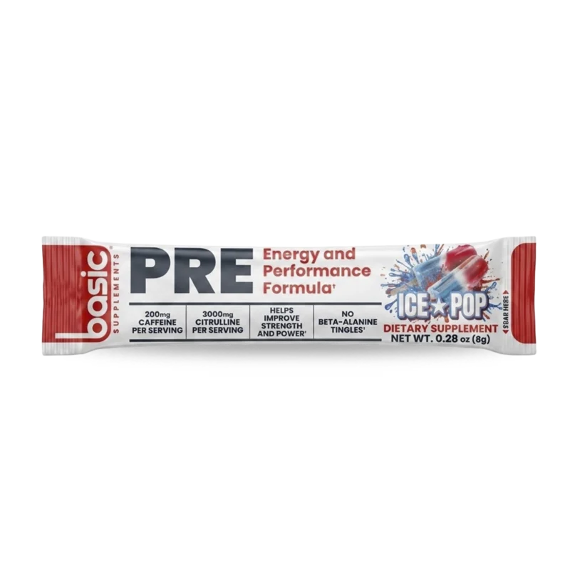 PRE-basic-Ice-pop.webp Muestra pre-entreno Basic PRE sabor Ice Pop sobre 8 g 1 porción