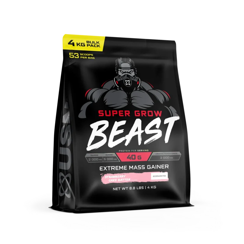 SAHC_SuperGrowBeast_4kg_Strawberry.webp USN Super Grow Beast Strawberry Cake Batter 4 kilogramos 13 porciones