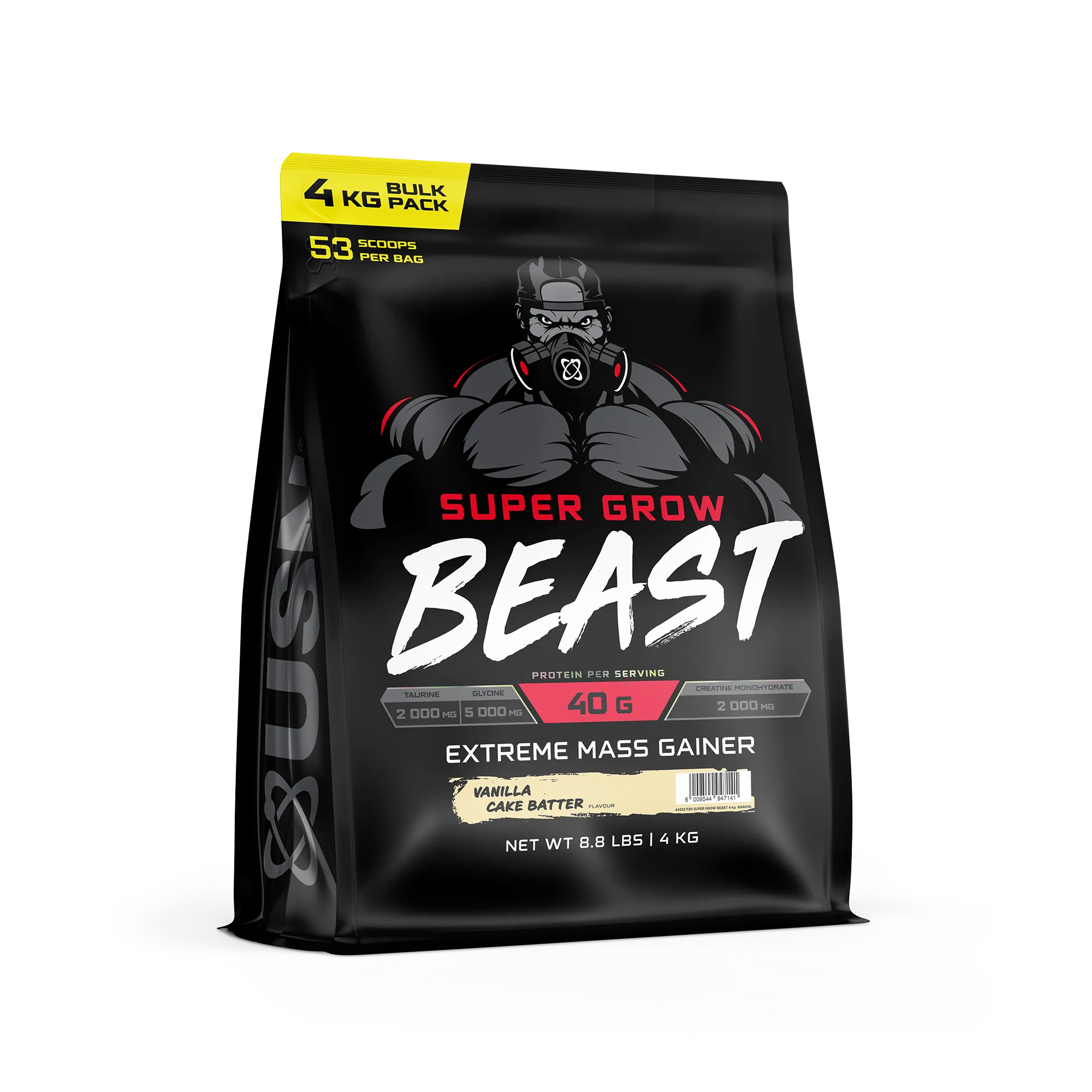 SAHC_SuperGrowBeast_4kg_Vanilla.webp USN Super Grow Beast Vanilla Cake Batter 4 kilogramos 13 porciones