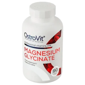 eng_pm_OstroVit-Magnesium-Glycinate-90-capsules-26641_3.webp Frasco OstroVit Magnesium Glycinate de 90 cápsulas veganas visto en ángulo