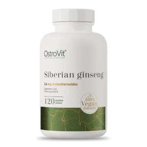 Ostrovit Bienestar Ginseng Siberiano 120 Tabs OstroVit Siberian Ginseng frasco de ginseng siberiano vegano 120 tabletas