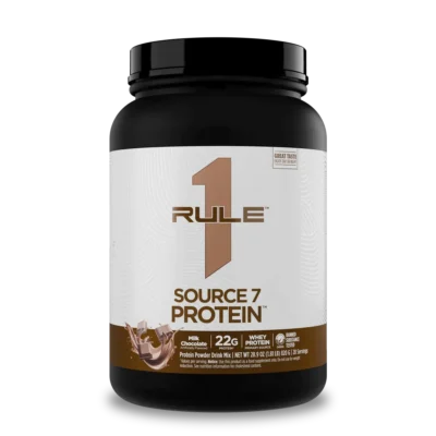 Proteína Source 7 Rule 1 sabor Milk Chocolate 1,81 libras 20 porciones