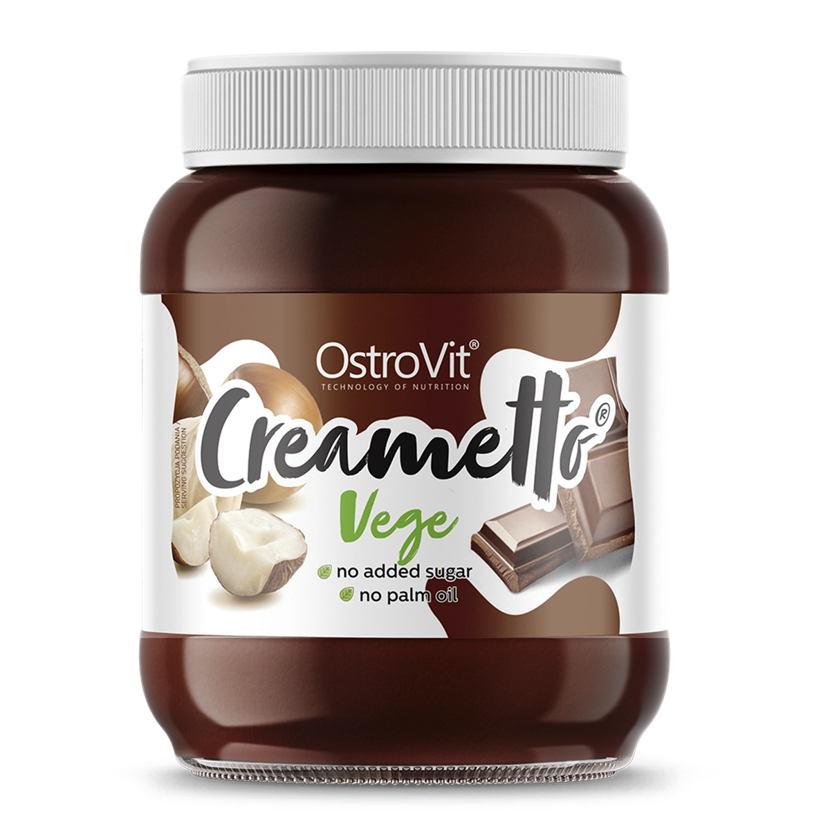 OstroVit Creametto Vege crema vegana de cacao y avellanas 350 gramos