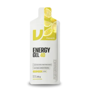 OstroVit Energy Gel 40 sabor limón sobre de 66 gramos con 40 g de carbohidratos