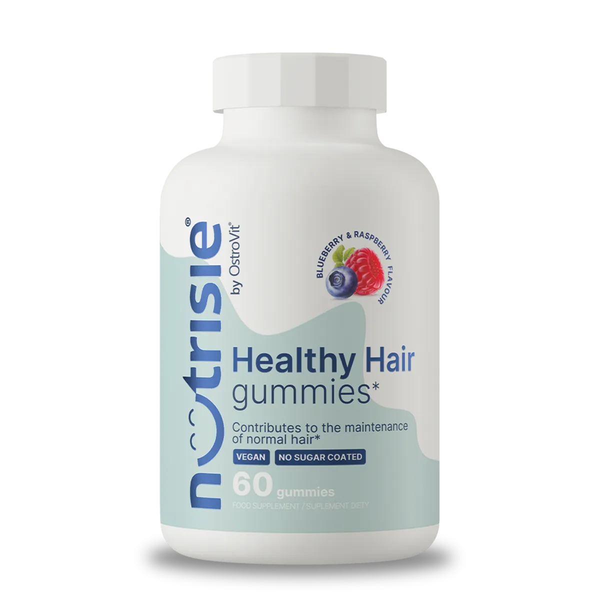 OstroVit Nutrisle Healthy Hair Gummies 60 gomitas veganas con biotina y zinc