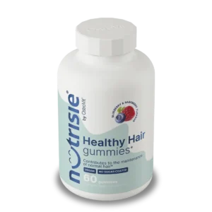 OstroVit Healthy Hair Gummies sabor arándano y frambuesa, 60 gomitas veganas