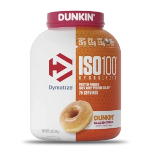 Dymatize ISO 100 Hydrolyzed Dunkin Glazed Donut 5 Libras 75 porciones