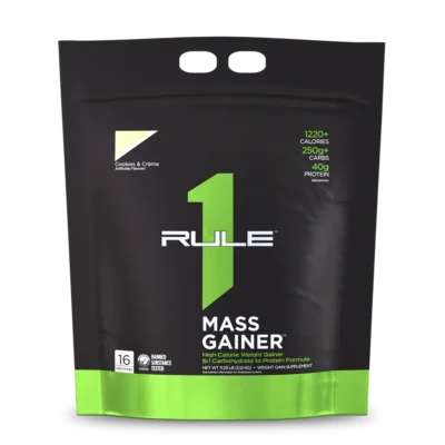 Rule 1 R1 Mass Gainer Cookies and Crème 11,29 libras 16 porciones