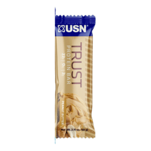 USN Trust Protein Bar Peanut Butter barra de 60 gramos con 8 g de fibra
